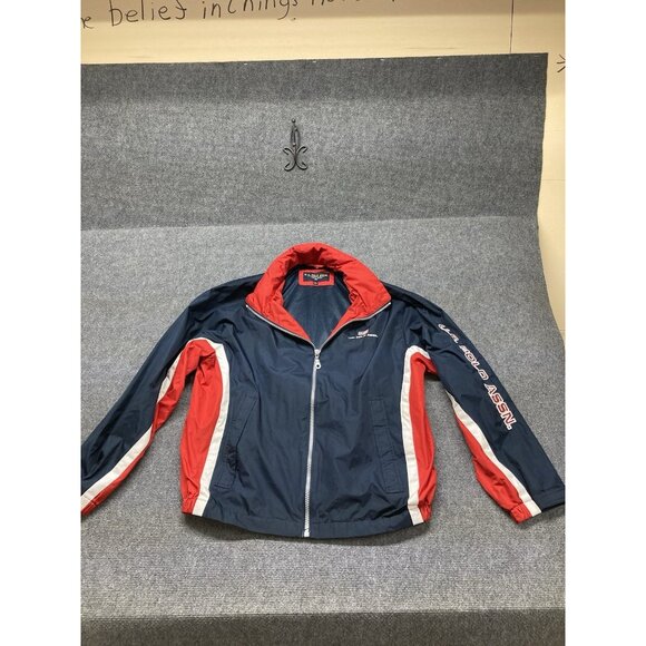 US Polo Assn Jacket Men’s Size Large Blue Long Sleeve Full Zip Hooded - Picture 1 of 15